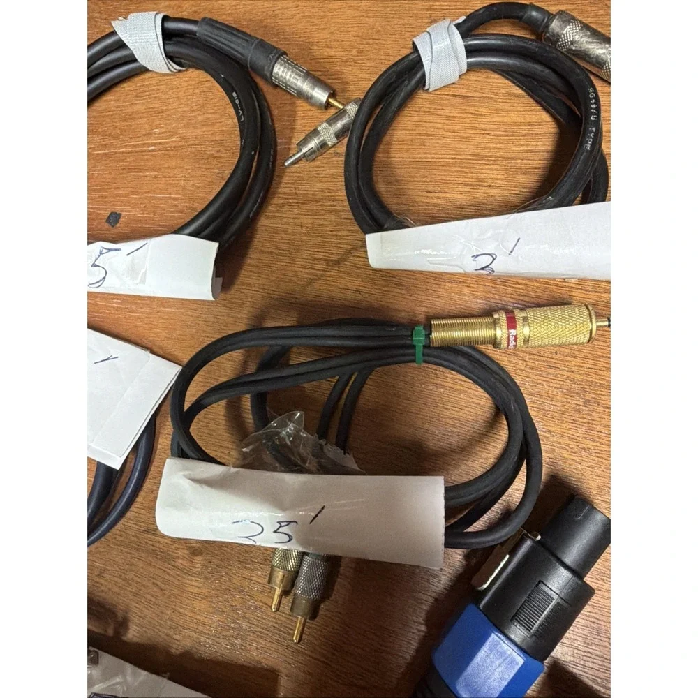 Assorted  Extension Connector Audio Cables Lot of 8 Pre Owned